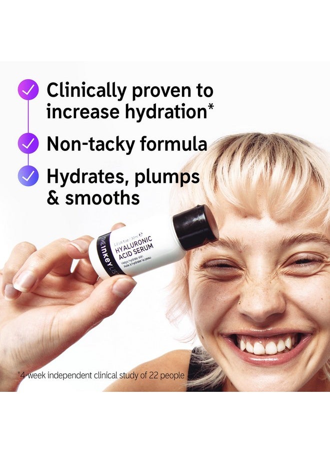 The INKEY List Hyaluronic Acid Serum, Hydrate Multiple Layers of Dry Skin, Plump and Smooth Fine Lines and Wrinkles, 1.0 fl oz