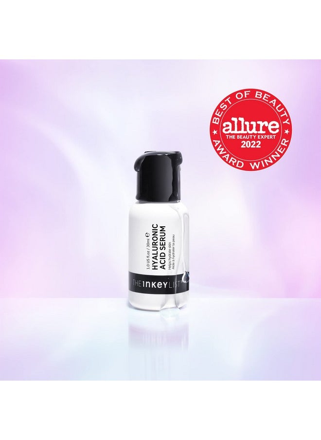 The INKEY List Hyaluronic Acid Serum, Hydrate Multiple Layers of Dry Skin, Plump and Smooth Fine Lines and Wrinkles, 1.0 fl oz