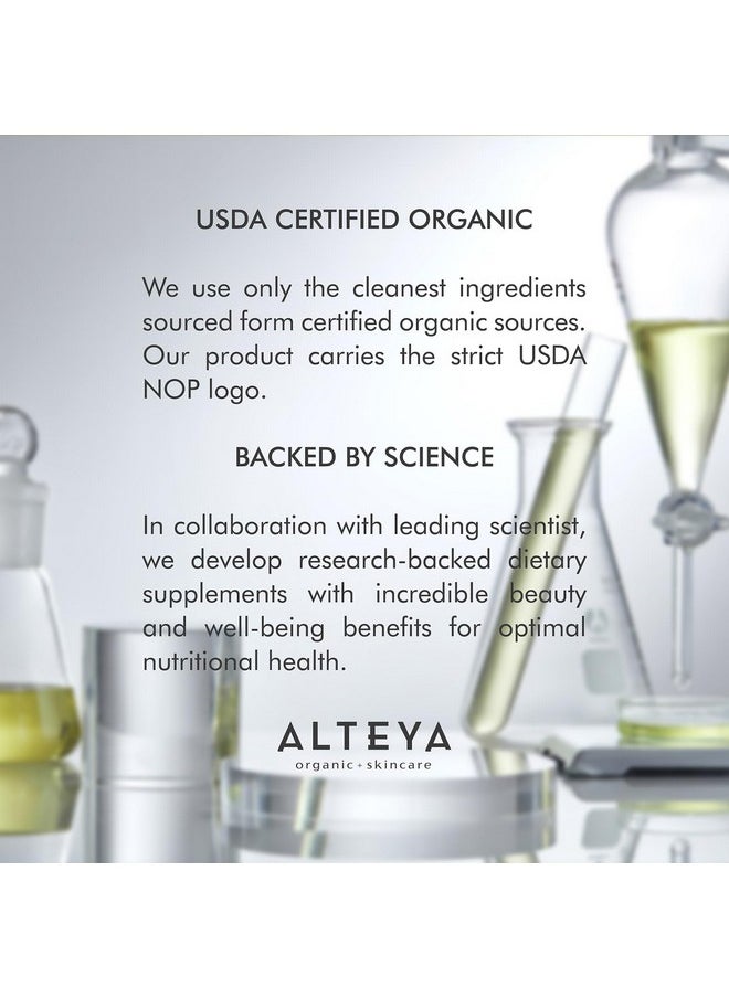 Alteya Organics Beauty Omega 3,6,7 and 9 with Rose Otto Extracts, Supports Beautiful Clear Skin, Fuller Hair and Strong Nails, Skin Beauty from Within Supplement - 30 Capsules