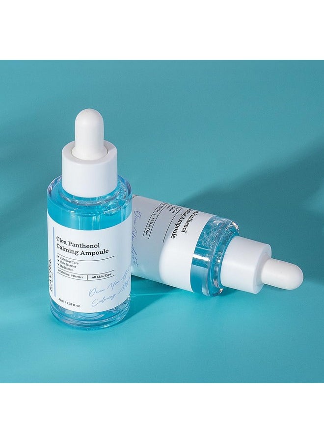 RAVIEL Cica Panthenol Calming Ampoule Soothing, centella extract, Gentle Moisturizing, wrinkle improvement, Non Sensitive, hydration, Healing & Refreshing (1.01 fl.oz.)
