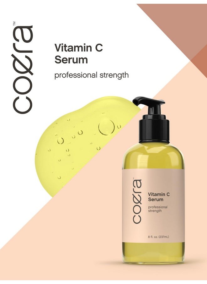 Coera Vitamin C Face Serum | 8 Ounces | Hydrating Serum for Dark Spots | Paraben & SLS Free