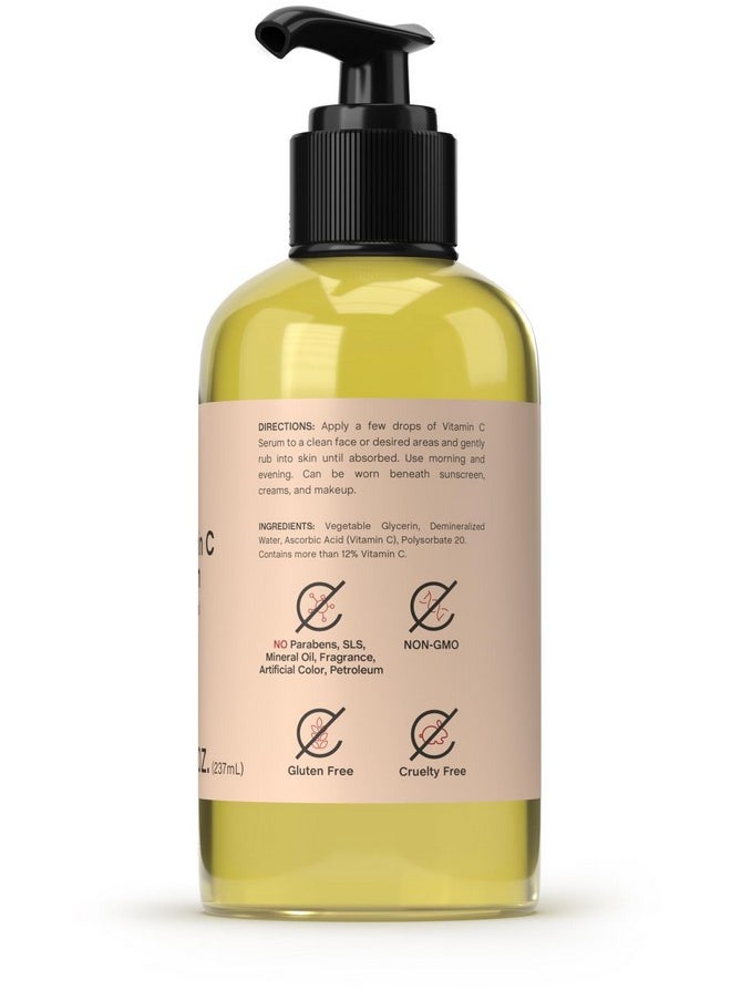 Coera Vitamin C Face Serum | 8 Ounces | Hydrating Serum for Dark Spots | Paraben & SLS Free