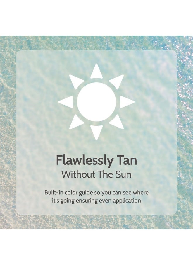 Fake Bake Flawless Self-Tanning Liquid Streak-Free, Long-Lasting Natural Glow For All Skin Tones - Sunless Tanner with Professional Mitt For Easy Application, Black Coconut Scent - 6 oz (Pack of 2)