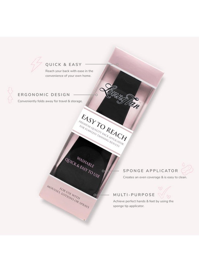 Loving Tan Easy to Reach Back Applicator for Self Tanner - Washable & Durable Design for Streak-Free Even Finish, Self Tanning Tool for Back & Hard to Reach Areas - 1 ct.