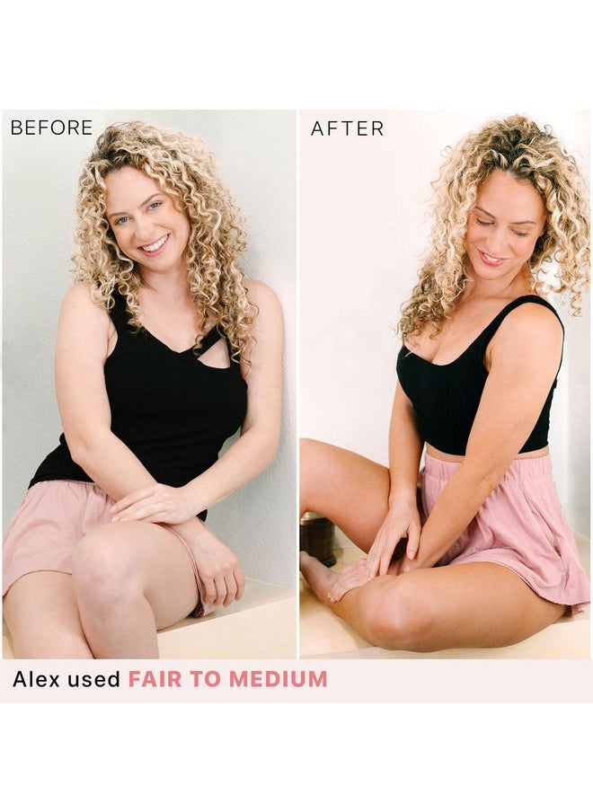 Self Tanner Spray - USA Made with Natural & Organic Ingredients, Fast Drying Spray Tan for Pale Skin, Non Toxic Gradual Tanning Spray, Sunless Tanning Water for Women & Men, Fair to Medium