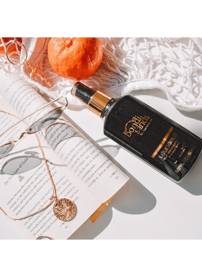 Bondi Sands Liquid Gold Self Tanning Dry Oil | Hydrating, Quick Drying, Tanning Dry-Oil for a Natural, Golden Look | 5.07 oz/150 mL