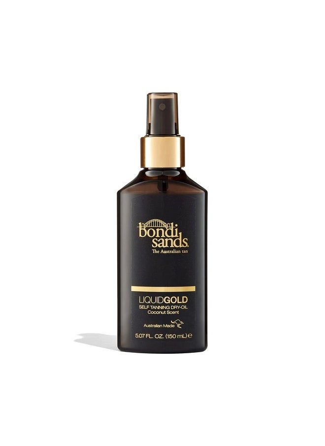 Bondi Sands Liquid Gold Self Tanning Dry Oil | Hydrating, Quick Drying, Tanning Dry-Oil for a Natural, Golden Look | 5.07 oz/150 mL