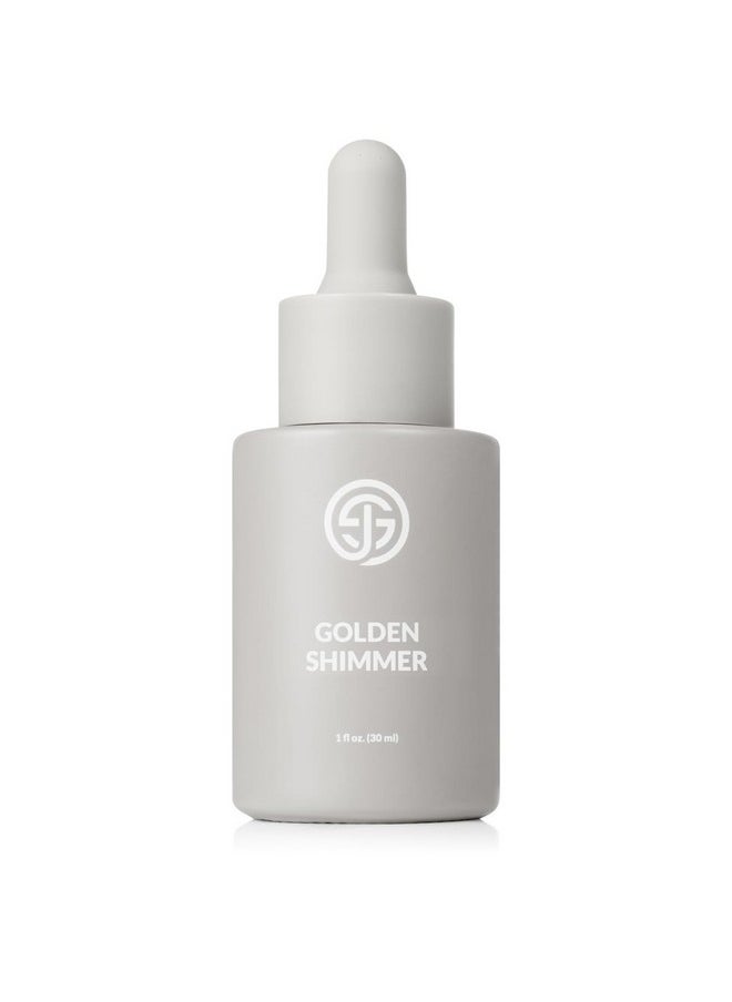 SJOLIE Sunless Spray Tan Additive - Golden Shimmer Drops | Adds Golden Glow to Spray Tan, Self Tanner, or Daily Moisturizer - 1oz
