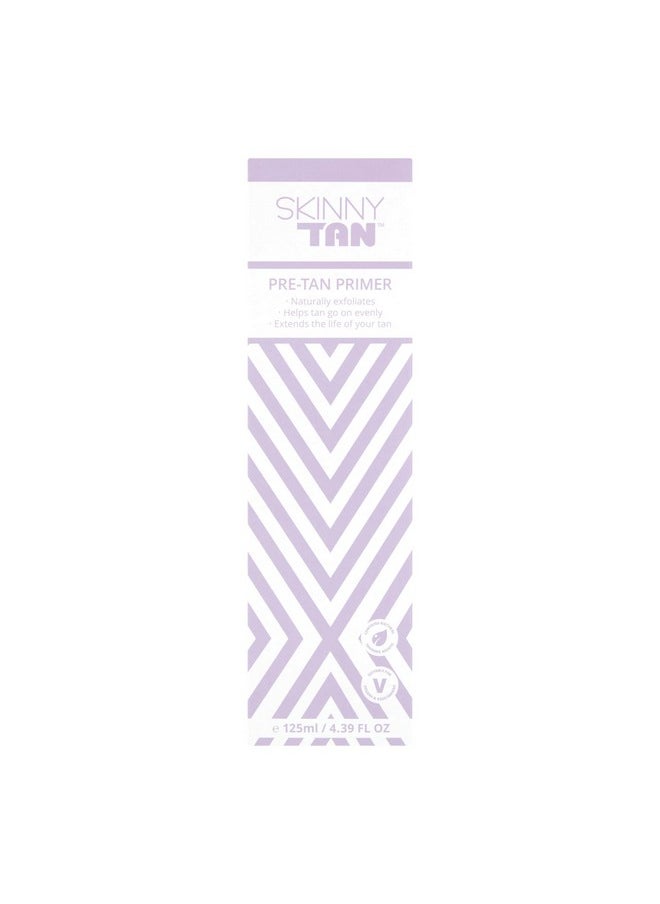 SkinnyTan Pre-Tan Primer - Skin Exfoliator for Body - Natural Skin Exfoliant - Gentle Apricot Seed Powder - Leaves Skin Brighter, Smoother - 4.2 oz