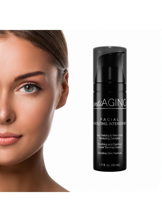 Onyx Anti-Aging Face Tanning Lotion for Tanning Beds - Hydrating Indoor Tanning Bed Lotion with TanTouch, Intense Tanning Moisturizer, Accelerates Tanning, Anti-Aging Skin Protection, 1.7 fl oz