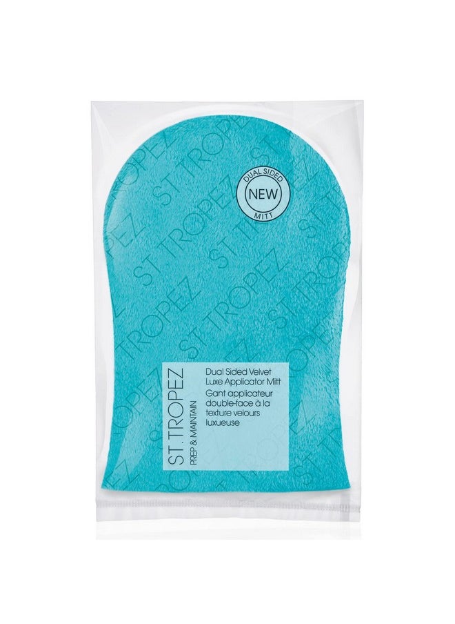 St.Tropez Double-Sided Luxe Velvet Applicator Mitt, Soft Self Tanning Mitt for a Flawless Finish, Waterproof Tanning Mitt for a Smooth and Even Self Tan, Ultimate Mitt for Self Tanner, 1 ct