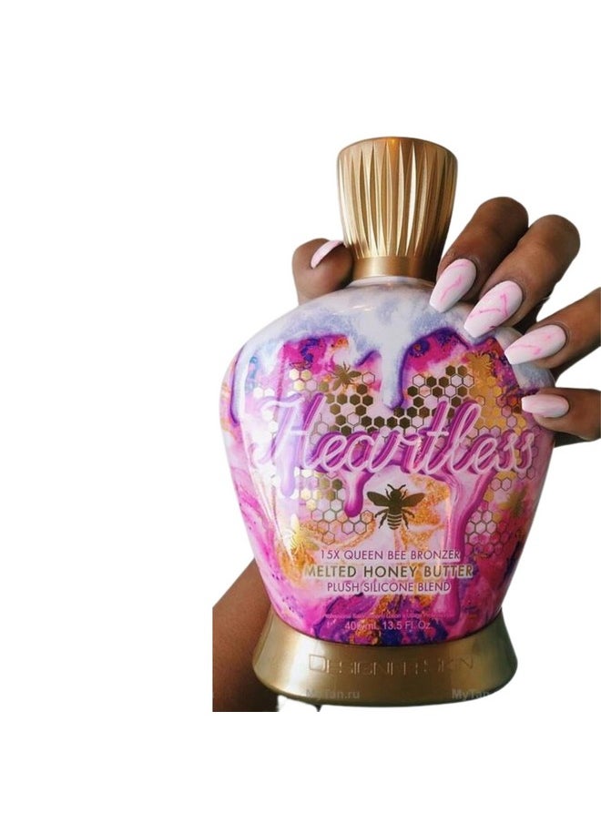 Heartless Tanning Lotion by Designer Skin 2019 Edition With 15X Queen Bee Bronzer###