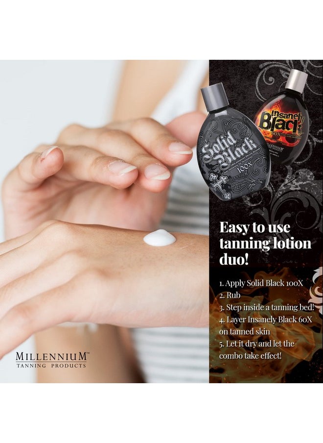 Millennium Tanning Products, Solid Black 100x (13.5 oz) and Insanely Black 60x (13.5 oz)