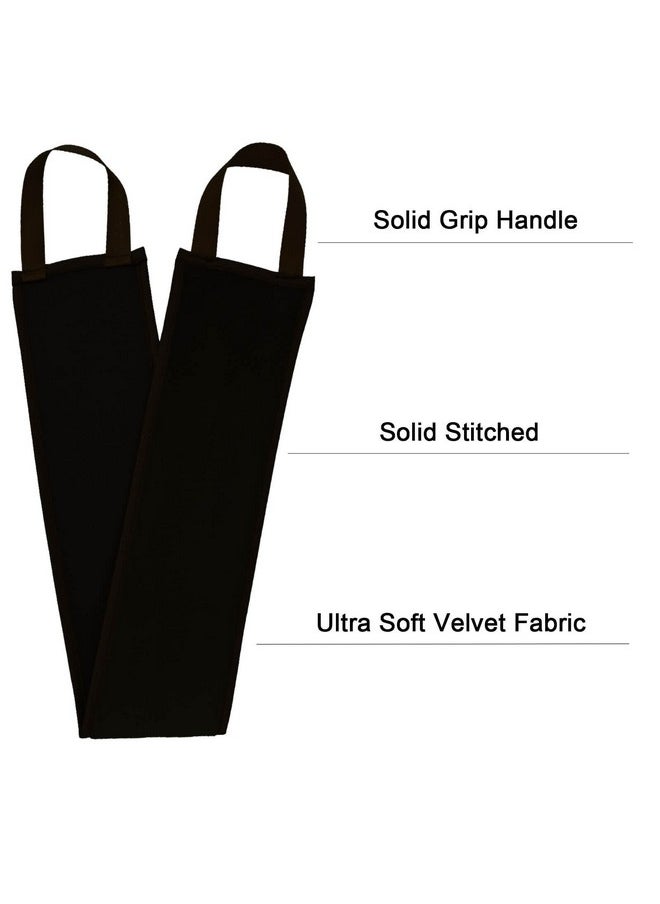 5 Piece Self Tanning Mitt Applicator Set with Self Tan Glove Tanning Back Lotion Applicator Tanning Brush Tan Face Mitt Exfoliating Glove, for Self Sunless Tanning Tan (black)