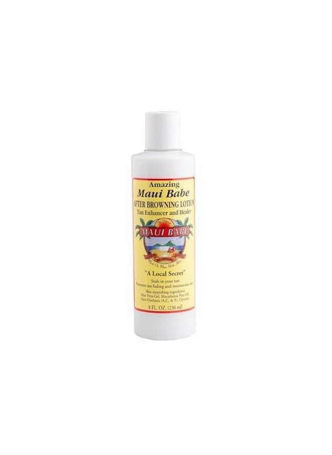 Maui Babe Before And After Browning Lotion 2 Pack - Outdoor Tanning Lotion 8oz & After Sun Lotion 8 oz With Makeup Bag - Maui Babe Suntan Lotion - Dark Tanning Formula Sun Tanning Lotion