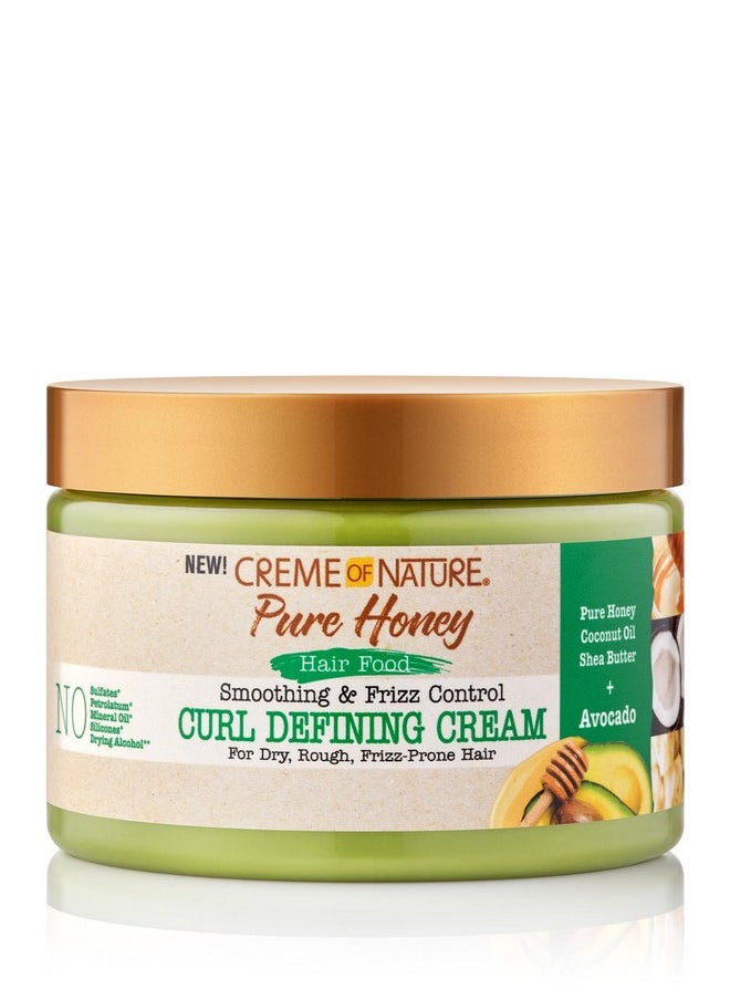 Creme of Nature, Avocado Hair Cream, Curl Cream for Curly Hair, Honey and Avocado Collection, 11.5 Oz