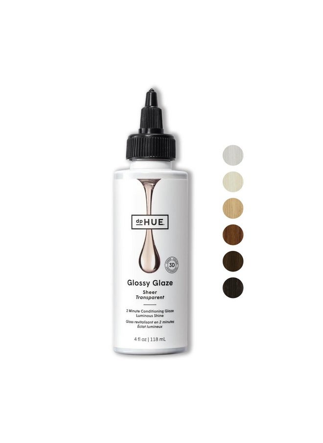 dpHUE Glossy Glaze, Sheer - 4 fl oz - In-Shower Conditioning Glaze for Luminous Shine - Paraben, SLS & SLES Sulfate Free - Leaping Bunny Certified