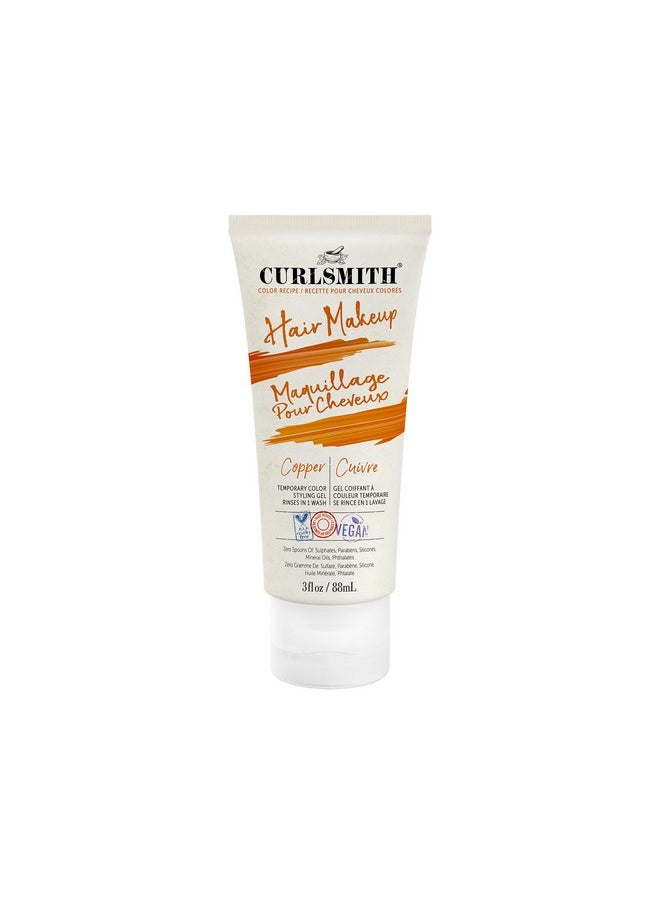 CURLSMITH - Hair Makeup - Vegan Temporary Hair Color and Styling Gel (Copper 3fl.oz)…