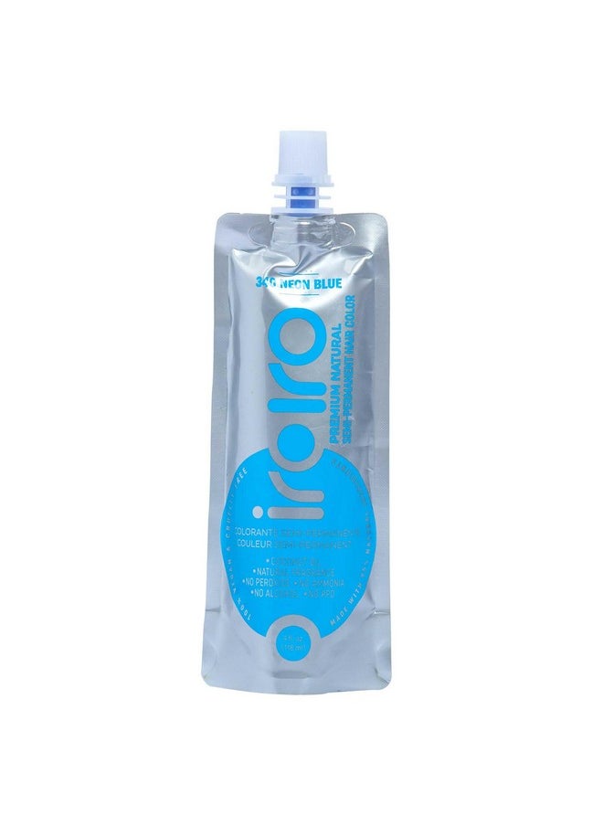 IROIRO Premium Natural Semi-Permanent Hair Color 340 Neon Blue (4oz)