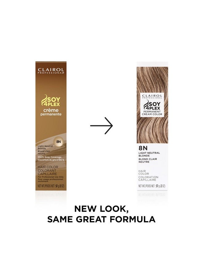 Clairol Professional Permanent Crème, 8n Light Neutral Blonde, 2 oz (Pack of 1)