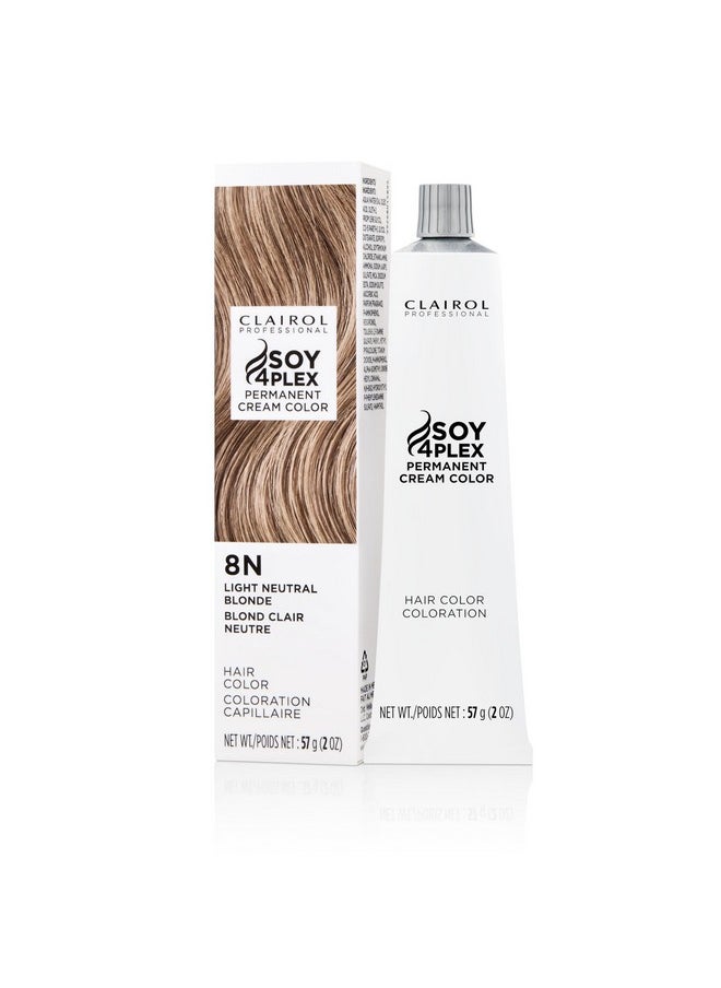 Clairol Professional Permanent Crème, 8n Light Neutral Blonde, 2 oz (Pack of 1)