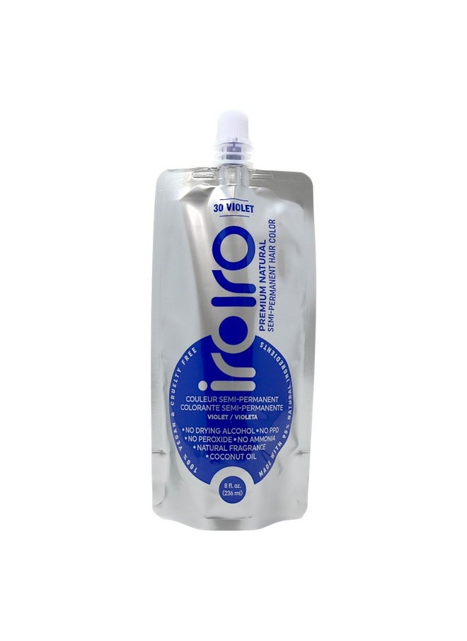 Iroiro Natural Premium Semi-Permanent Hair Color 20 Purple 8oz