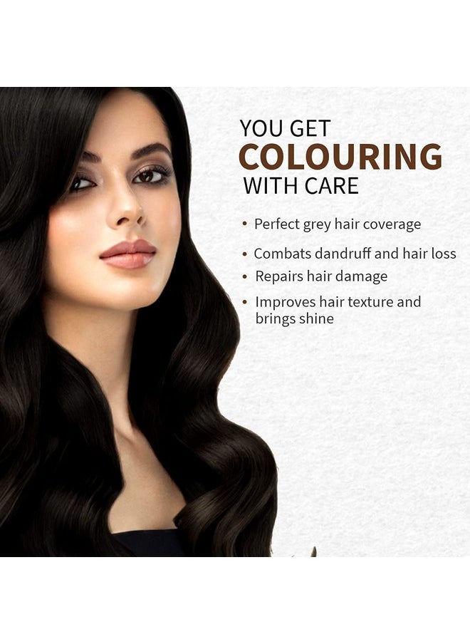 Indus Valley Bio Organic Natural Henna Hair Color Indigo Black 100gm| 100% Gray Hair Coverage And Long Lasting Hair Dye | Vegan and Cruelty-Free