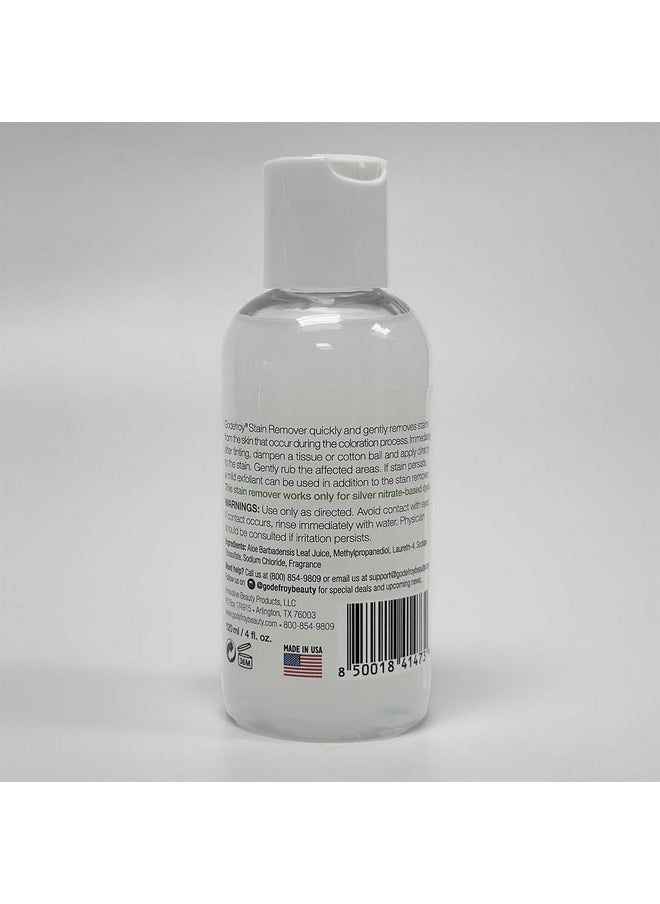 Godefroy Stain Remover For Hair Color, Hair Dye, Eyebrow and Eyelash Enhancer - Remove Unwanted Stains From the Hair or Skin, Infused with Aloe Vera (4 Ounce, 40 Applications)