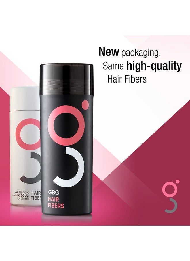 GBG Womens Hair Fibers for Thinning, Fine Hair & Bald Spots, Dark Brown - Hair Thickening Fibers for Instantly Thick in 30 Seconds, Touch Up and Thickener for Women & Men 25g - Cruelty Free