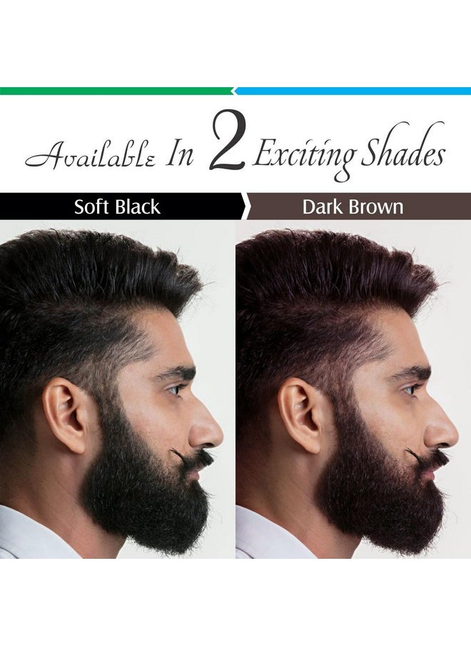 Vegetal Safe Color - Soft Black 25gm - Certified Organic Chemical and Allergy Free Bio Natural Beard Hair Color with No Ammonia Formula for Men