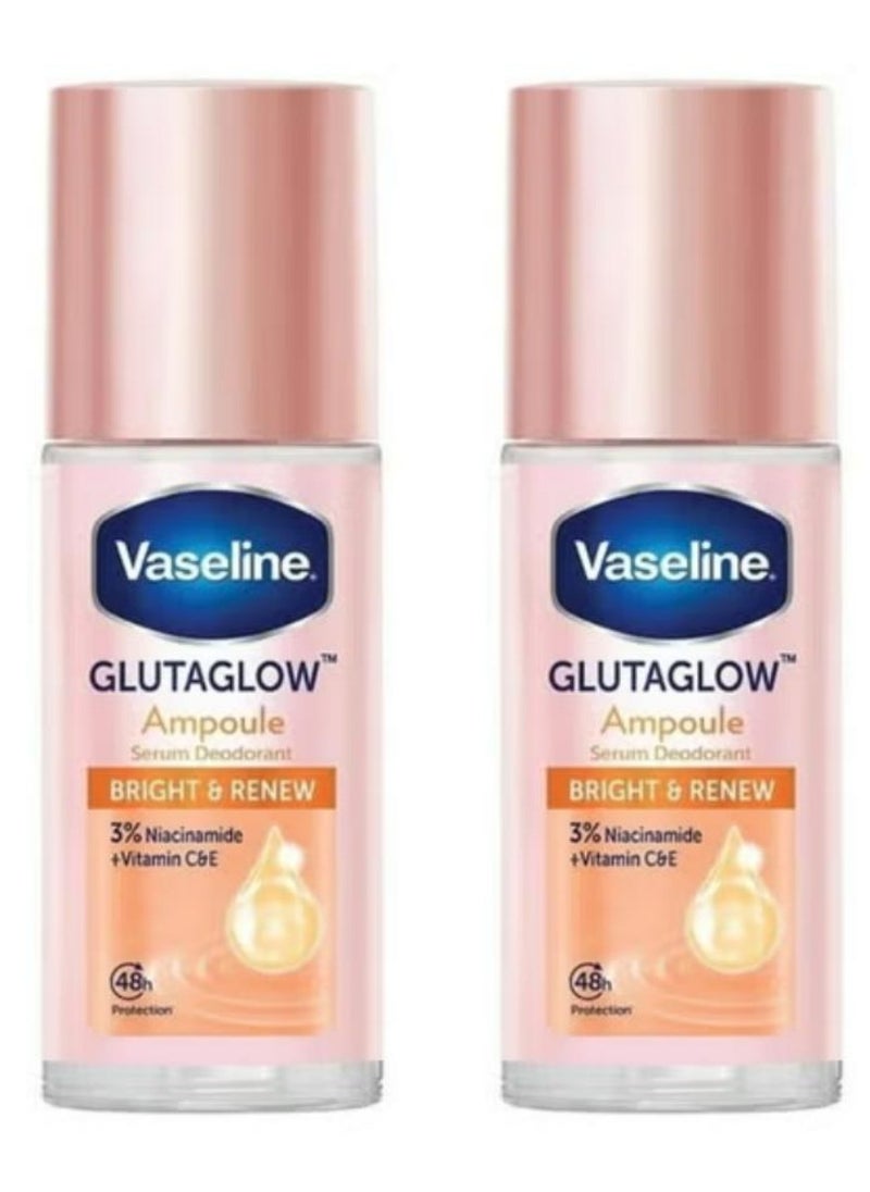 Glutaglow Bright And Renew Ampoule Serum Deodorant 45 ML 2 Pcs
