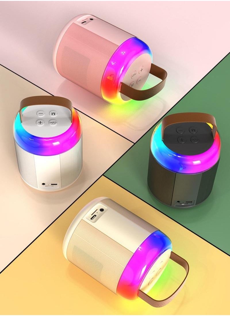 Hot-Selling Bluetooth Speaker with Portable Mini Karaoke Microphone – Kids Singing Machine, Home Use Mini KTV