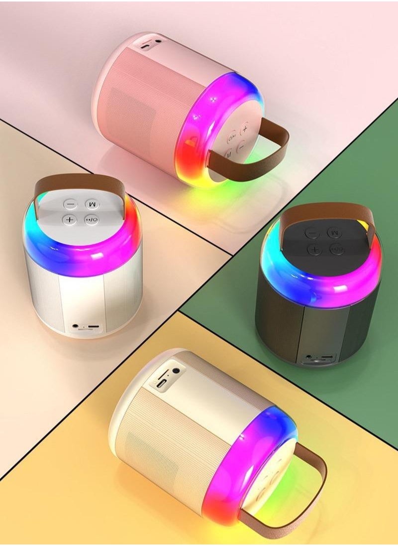 Hot-Selling Bluetooth Speaker with Portable Mini Karaoke Microphone – Kids Singing Machine, Home Use Mini KTV