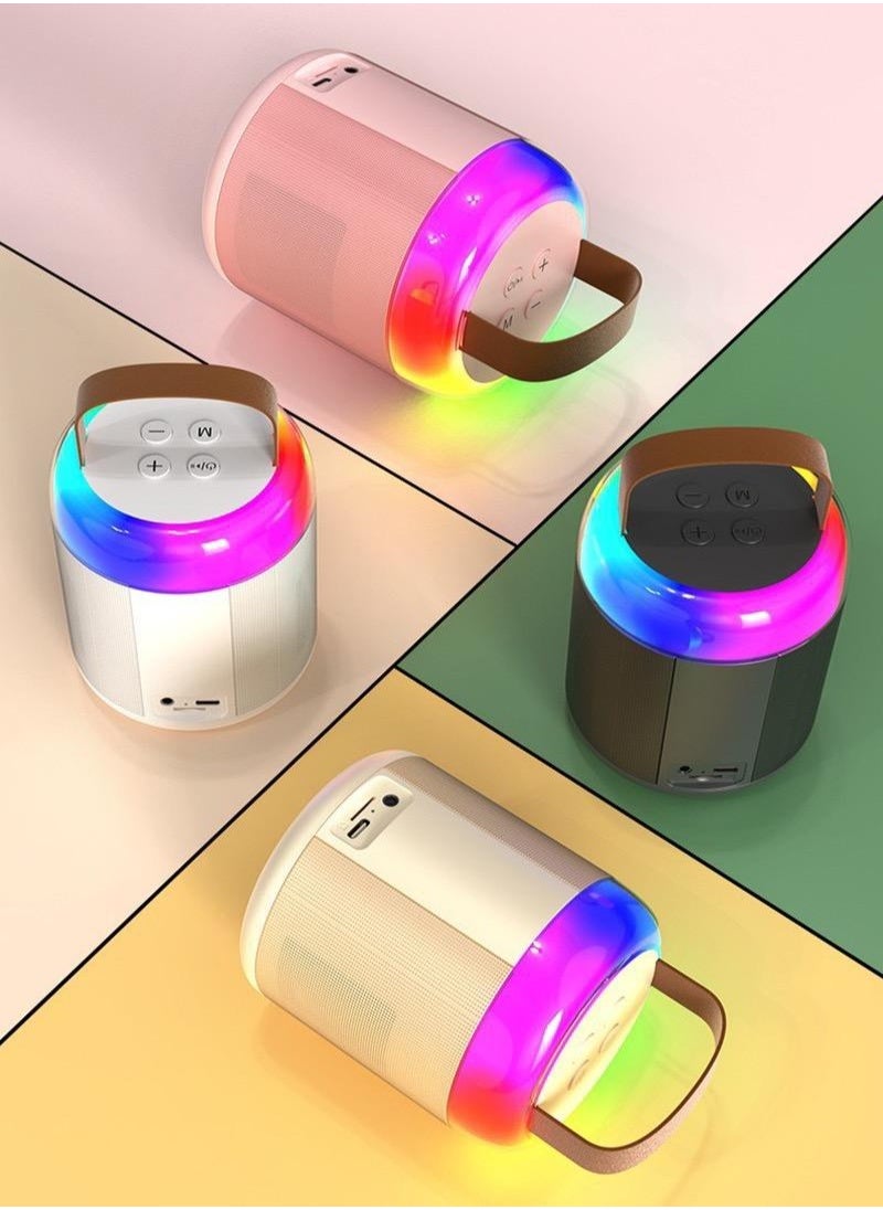 Hot-Selling Bluetooth Speaker with Portable Mini Karaoke Microphone – Kids Singing Machine, Home Use Mini KTV