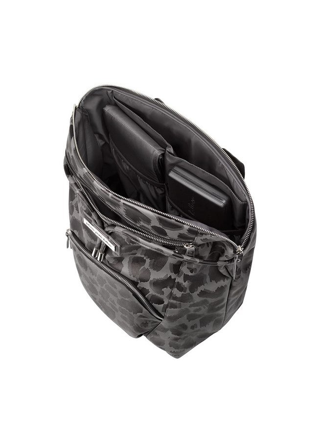 Petunia Pickle Bottom Cinch Convertible Backpack - Baby Bag - Baby Diaper Bag for Parents - Baby Backpack Diaper Bag - Stylish, Spacious, Secure Backpack for Busy Modern Moms & Dads - Shadow Leopard