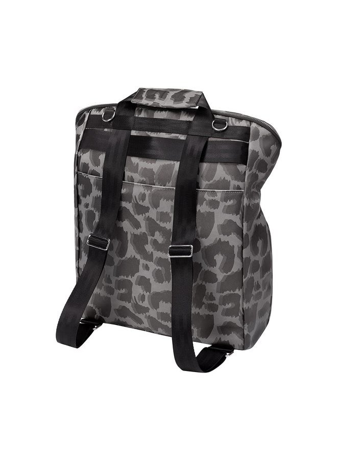 Petunia Pickle Bottom Cinch Convertible Backpack - Baby Bag - Baby Diaper Bag for Parents - Baby Backpack Diaper Bag - Stylish, Spacious, Secure Backpack for Busy Modern Moms & Dads - Shadow Leopard