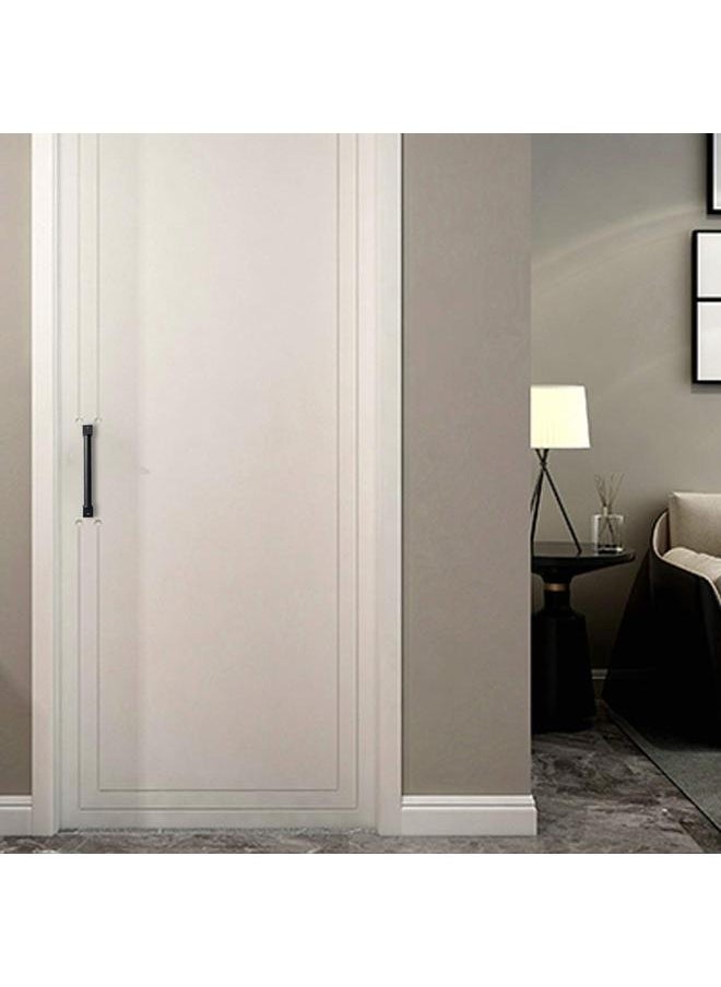 Barn Door Handles,Black Gate Handle Set (Pack of 2), Door Pull Handle for Sliding Barn Door Gate Cabinet Closet Drawer-229mm