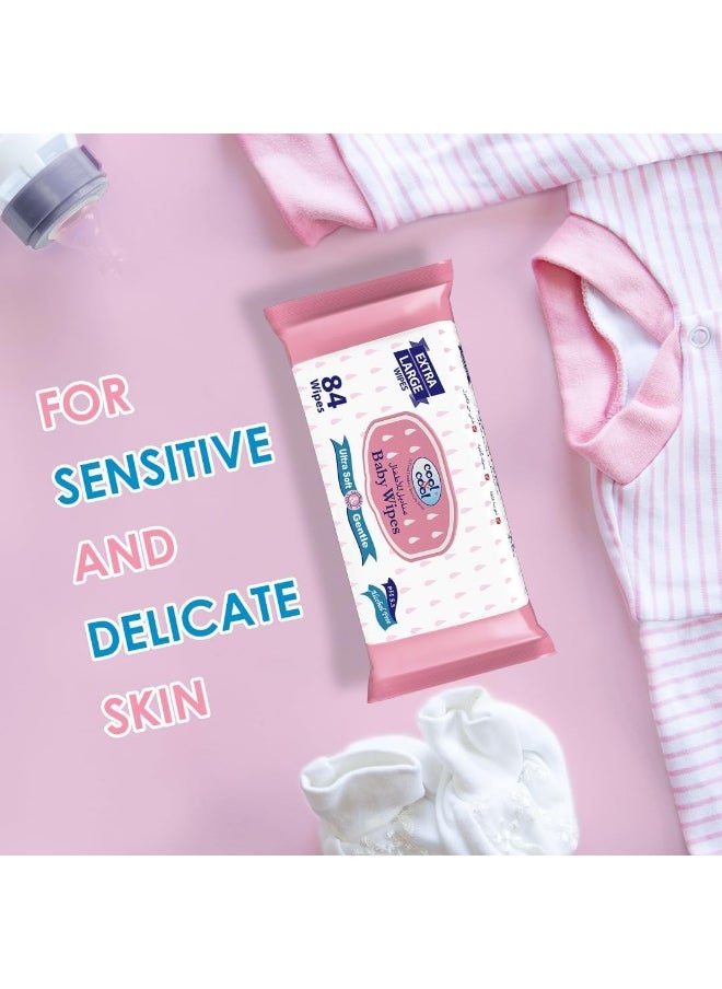 Baby Wipes Extra Large 4 x 84 Wipes