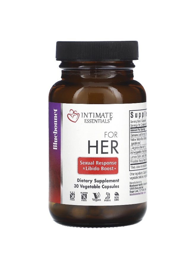 Bluebonnet Nutrition, Intimate Essentials, For Her, 30 Vegetable Capsules