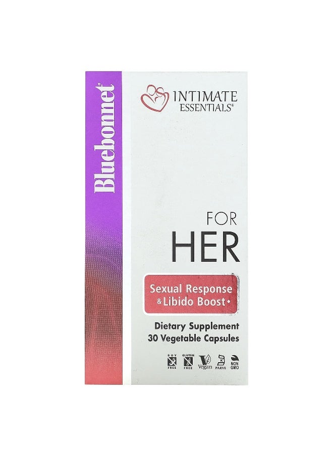 Bluebonnet Nutrition, Intimate Essentials, For Her, 30 Vegetable Capsules