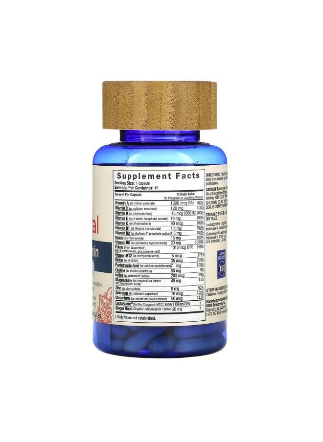Prenatal Multivitamin  Probiotics 45 Capsules