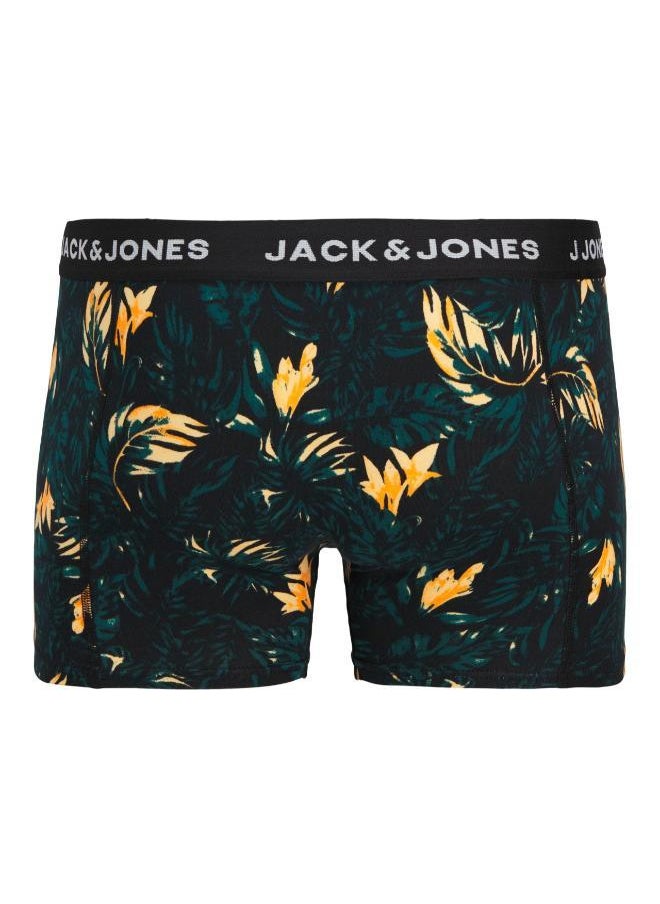 Kids 3 Pack Printed  Logo Band Trunks