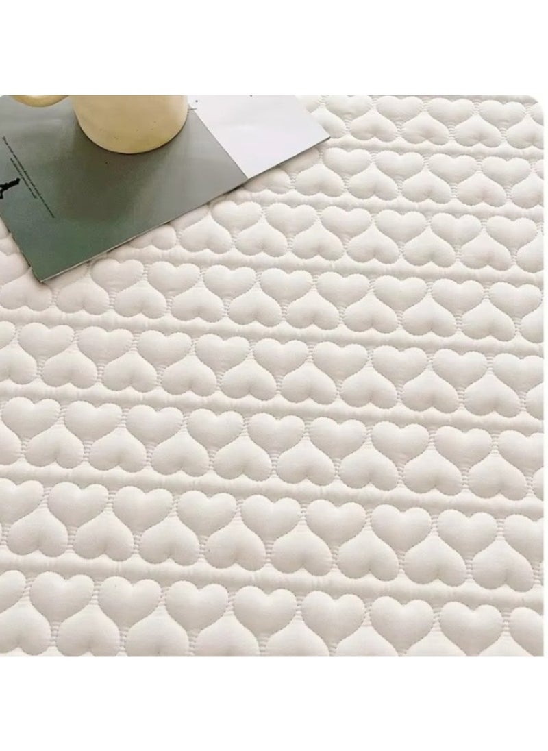 Waterproof Fitted Bedding Topper Set King Size 180x200 cm, White, Includes 2 Pillowcases