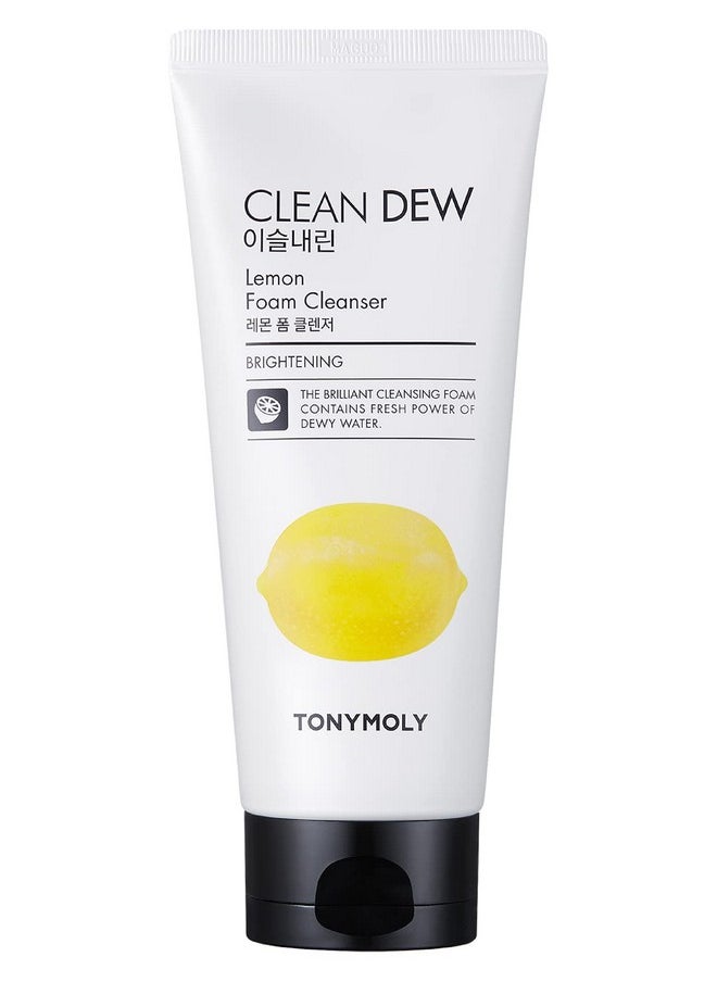 TONYMOLY Clean Dew Lemon Foam Cleanser, Lemon, 6 Fl Oz
