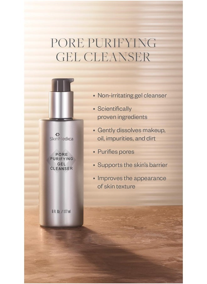 SkinMedica Pore Purifying Gel Cleanser - This Pore Cleaning Gel Cleanser with Clinically Proven Ingredients Dissolves Makeup, Oil, and Impurities, While Purifying Pores, 6 Fl Oz
