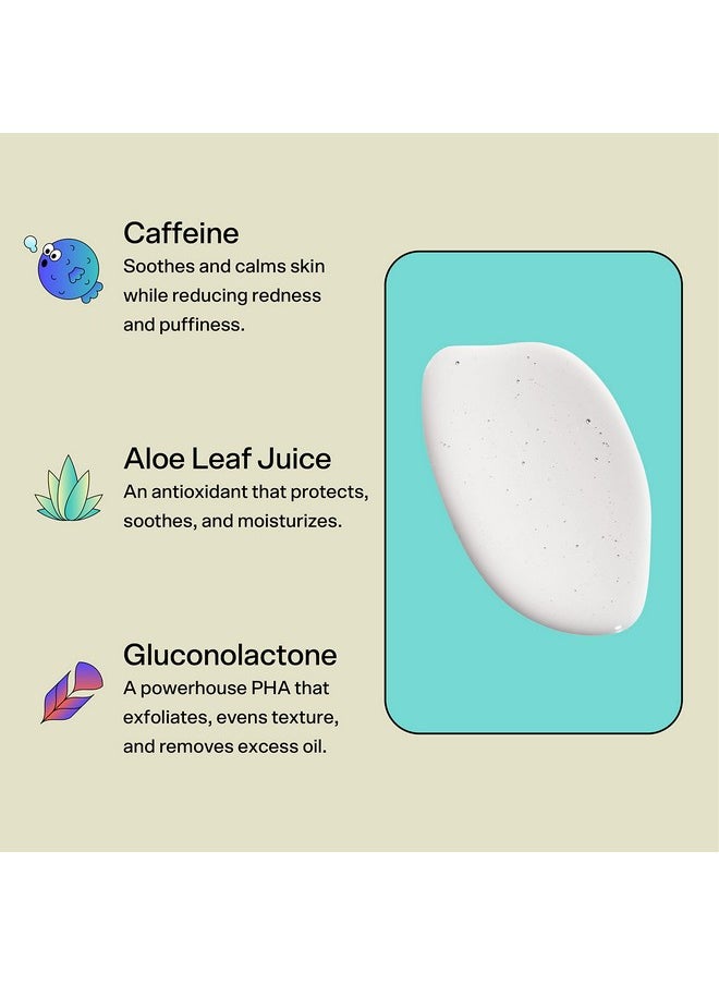 Bubble Skincare Fresh Start Gel Cleanser - Gentle Exfoliating Face Wash for Oily Skin - Formulated with Aloe Vera Juice + Caffeine to Protect and Soothe Complexion (125ml)