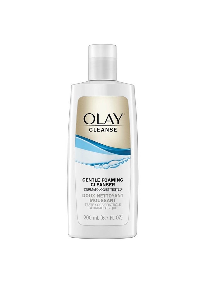 Olay Cleanse Gentle Foaming Face Cleanser for Sensitive Skin, Fragrance Free, 6.7 Fl Oz (Pack of 3)