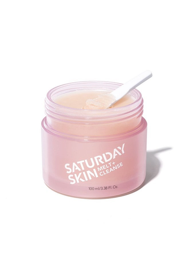 Saturday Skin Melt Cleanse Makeup Remover Balm Daily Cleansing Facial Balm to Oil Double Face Wash Vegan Remove Waterproof Makeup and Mascara