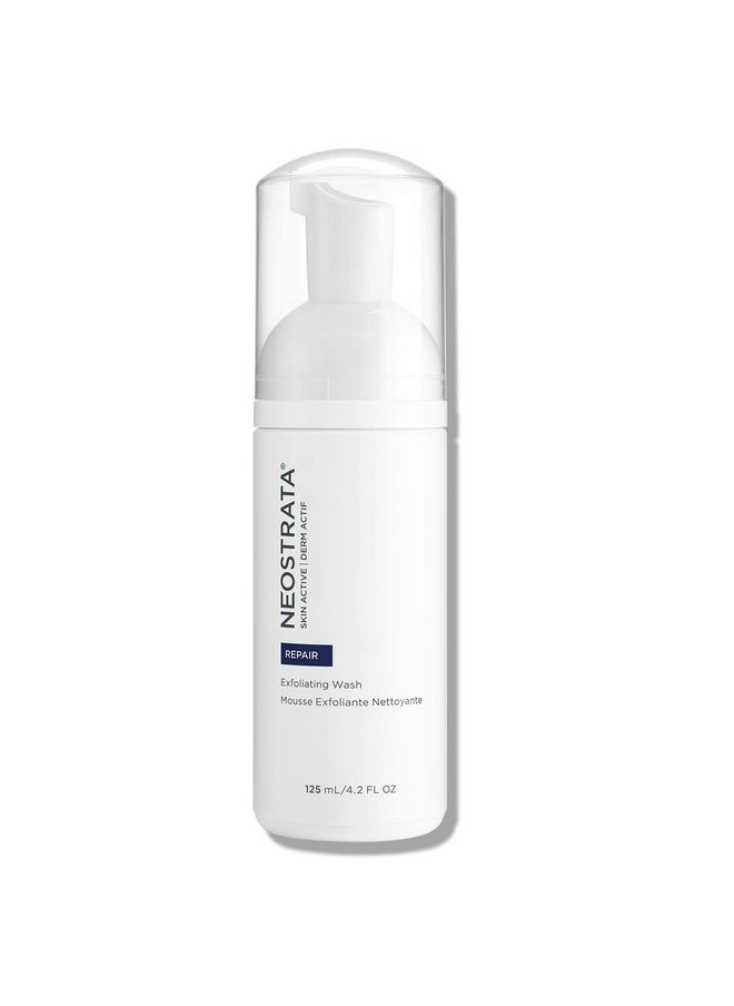 NEOSTRATA Exfoliating Wash Revitalizing Foaming Facial Cleanser with Polyhydroxy Acid For All Skin Types Soap-Free Fragrance-Free, 4.2 Fl Oz (Pack of 1)