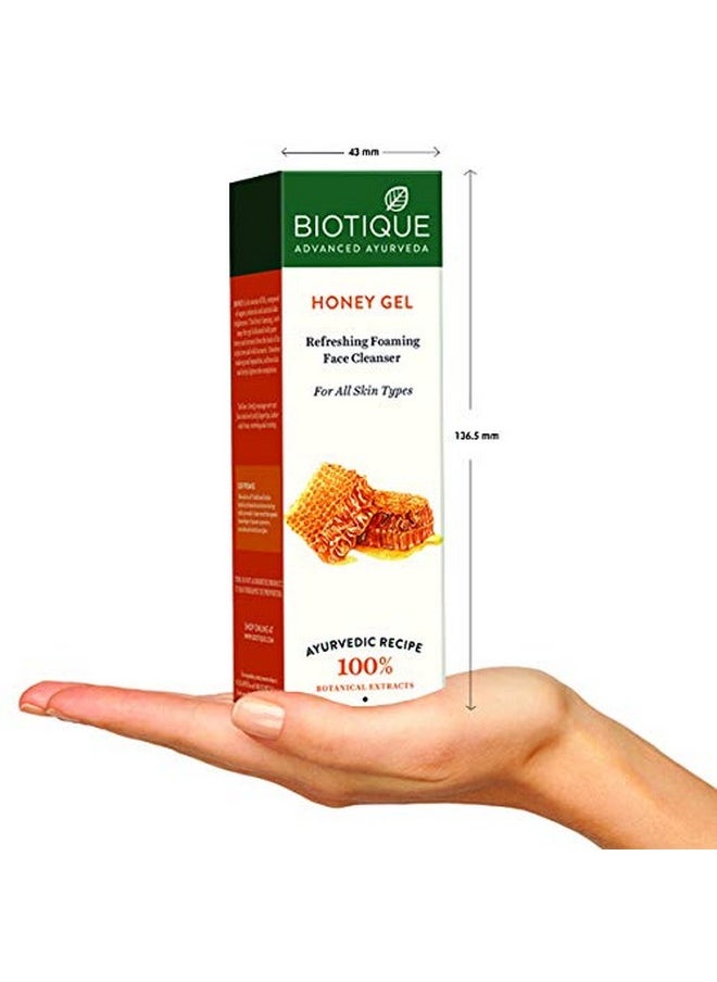 Biotique Bio Honey Gel Refreshing Foaming Face Cleanser, 120 ml/4.05Fl.Oz.